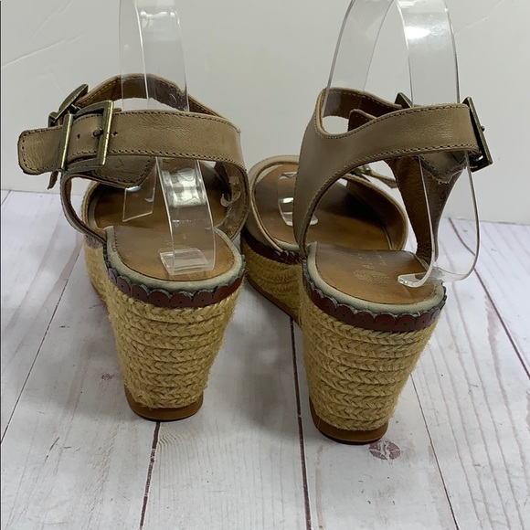 Eric Michael espadrille platform leather sandals - Picture 4 of 8
